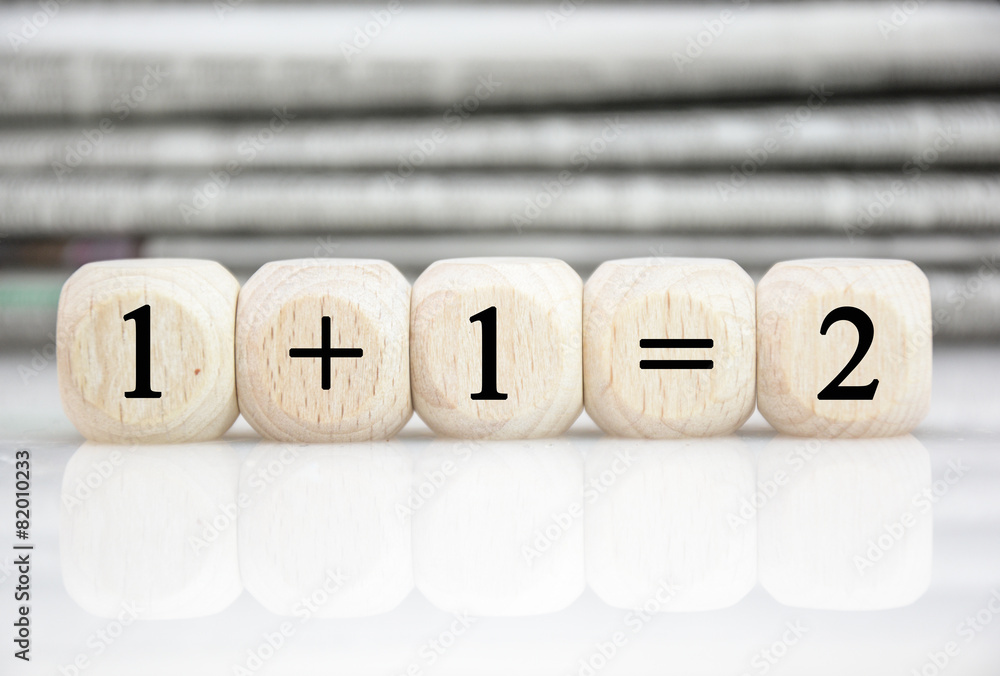 1+1=2 StockFoto Adobe Stock