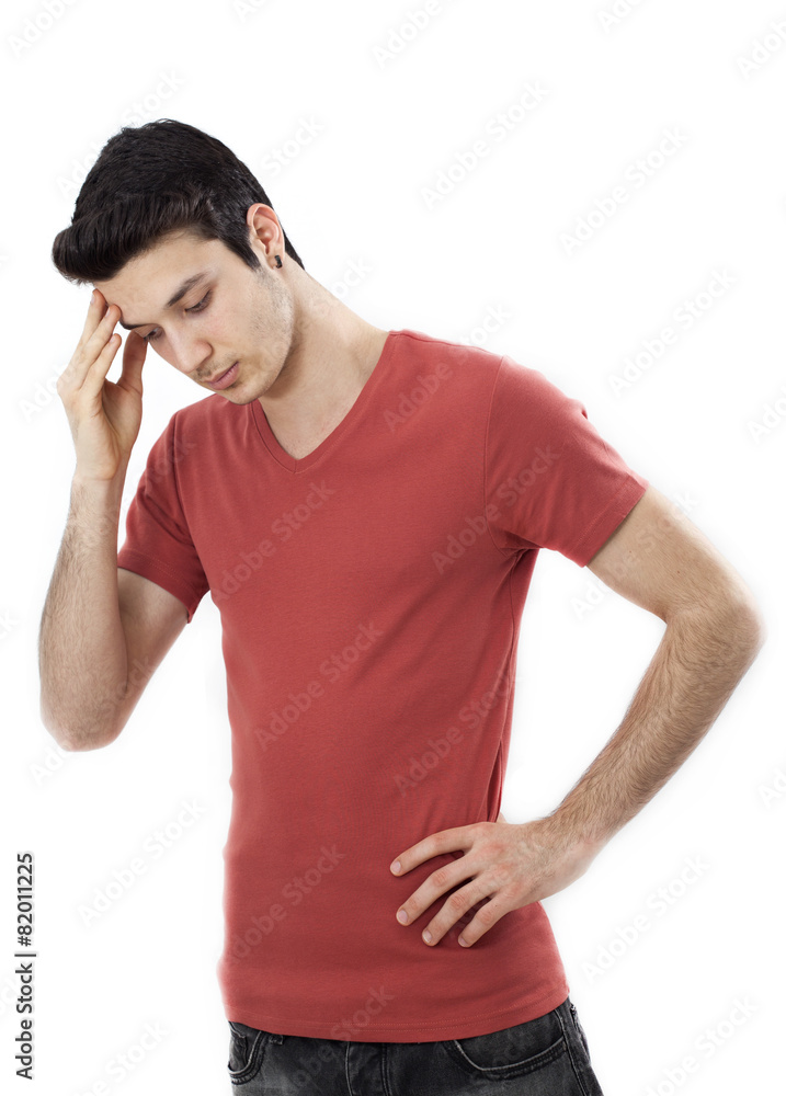 Portrait of a depressed young man Portrait of a depressed young man