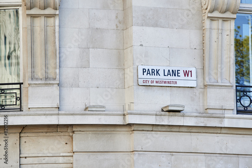 Park Lane sign