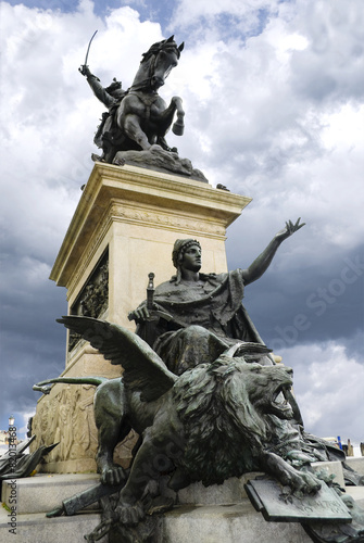 The pedestal of the monument to Victor Emmanuel II in Venice