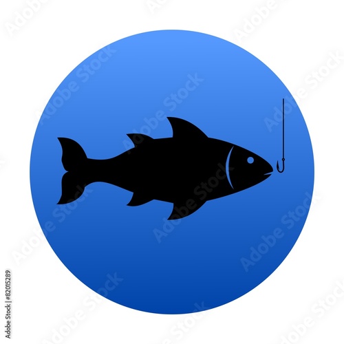 Black Isolated Fish - Illustration