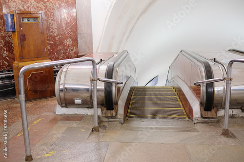 Sokolnicheskaya line - the first line of the Moscow metro. photo