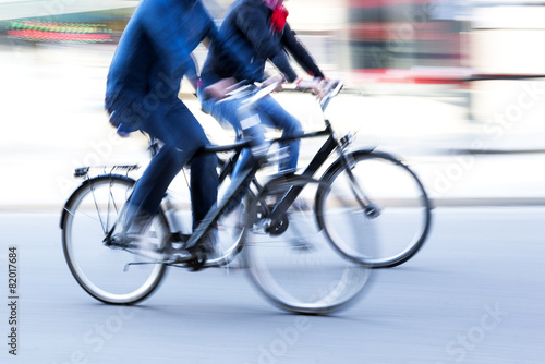 Two male cyclists