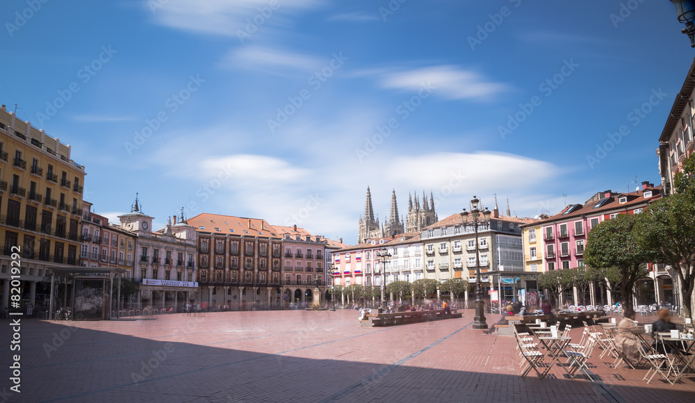 Fototapeta premium Square of Burgos, Spain