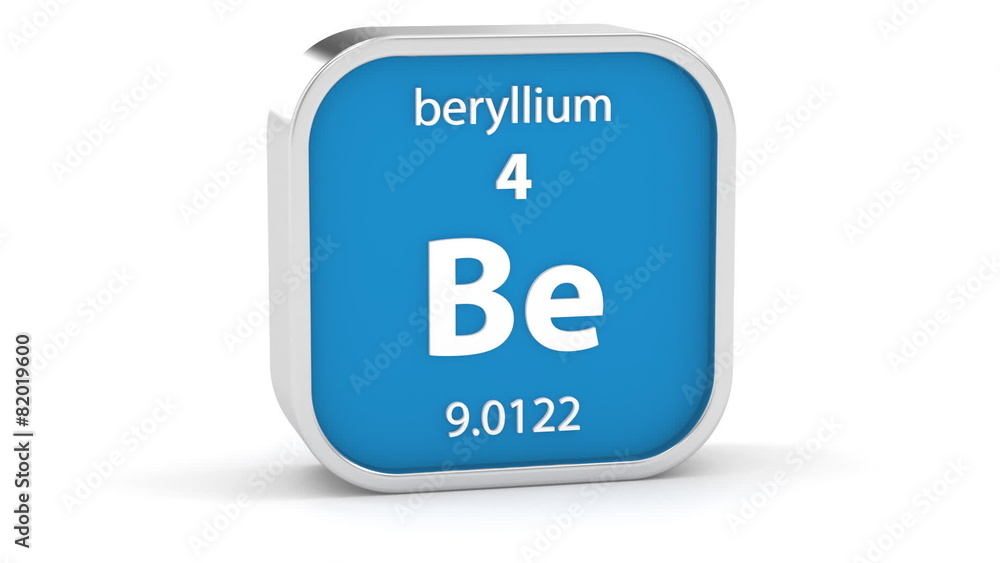 Beryllium material on the periodic table. Part of a series. Beryllium material on the periodic table. Part of a series.