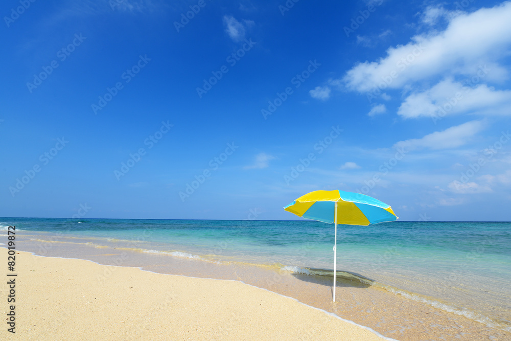 真夏の南国の美しいビーチ
