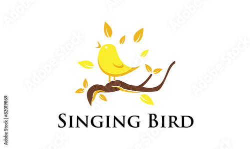 Singing Canary Bird - Logo