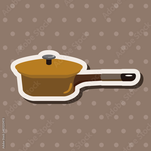 Kitchenware pan theme elements vector,eps