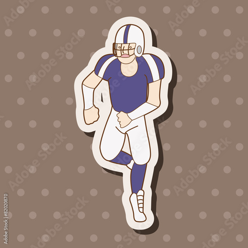 football player theme elements vector,eps