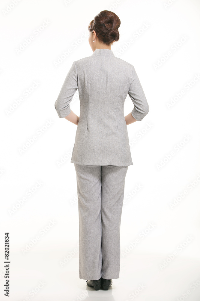 Fototapeta premium Wear clothing occupation Chinese waiters