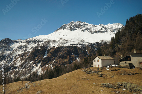 View along the way from Switzerland to Tirano by Bernina expres