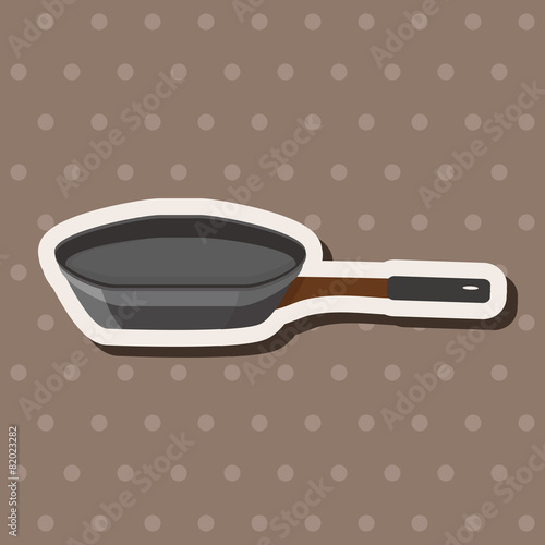 Kitchenware pan theme elements vector,eps