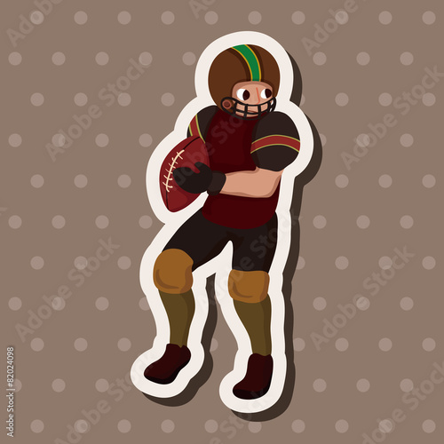 football player theme elements vector,eps