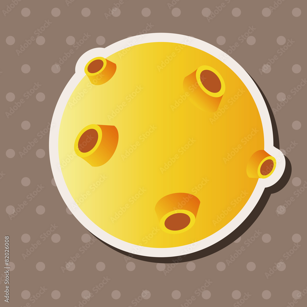 Fototapeta premium Space planet theme elements vector,eps