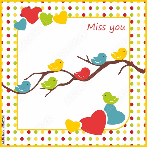 Postcard Miss you