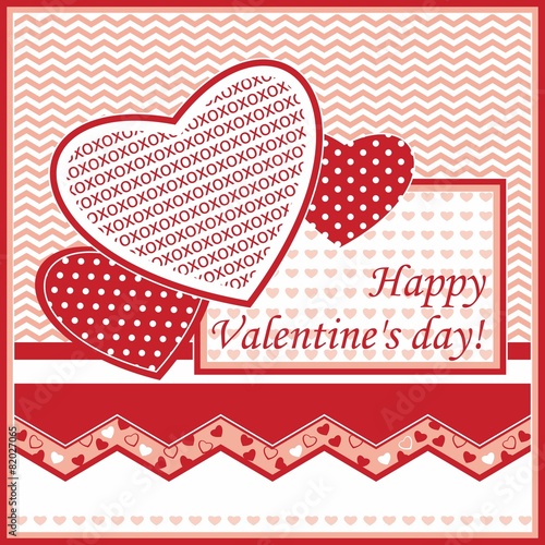 Postcard valentine's day
