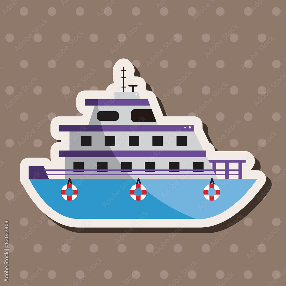 Transportation boat theme elements vector,eps Transportation boat theme elements vector,eps
