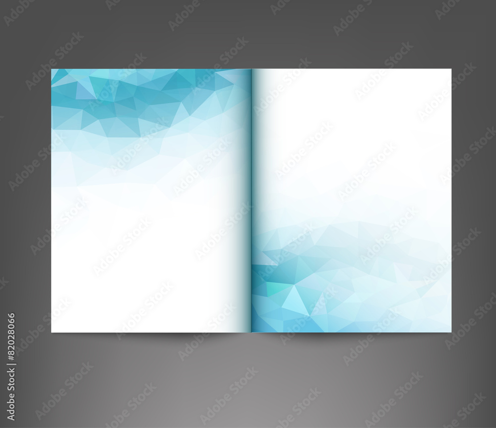 vector template print edition of the journal with an abstract pa