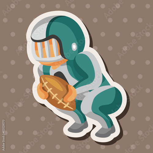 football player theme elements vector,eps