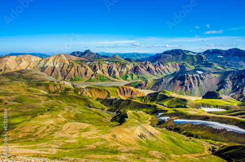 Quadro su tela Landmannalaugar - Amazing Landscape in Iceland