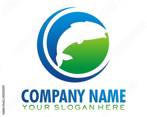 fish fishing logo image vector