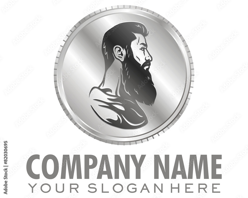man beard logo image vector man beard logo image vector