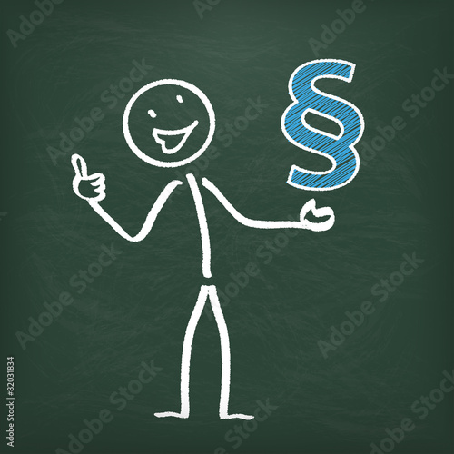 Blackboard Stickman Paragraph