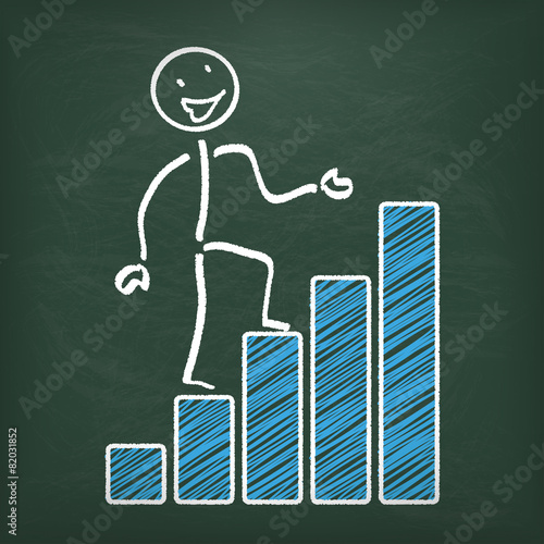 Blackboard Stickman Successful Chart