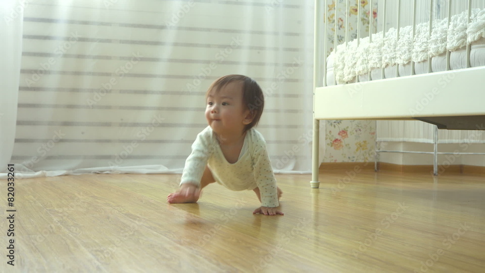 adorable asian baby funny crawls adorable asian baby funny crawls