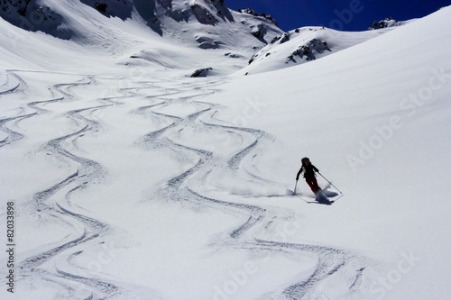 Obraz na płótnie ski w salonie