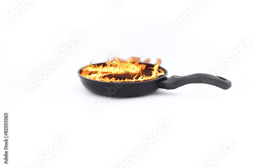 pan with fire