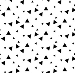 Fotobehang Vormen patronen Zwart-wit driehoeken geometrisch motief  © noppanun