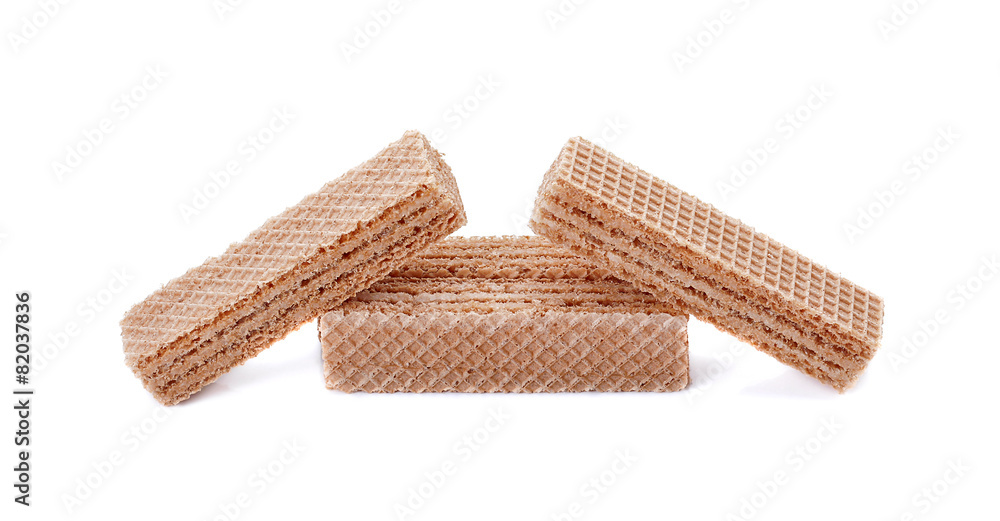 wafer candy isolated on white background, macro wafer candy isolated on white background, macro