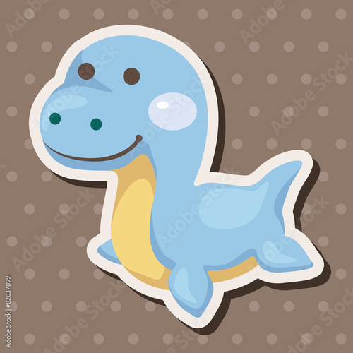 dinosaur cartoon theme elements