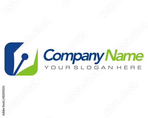 pen stationery logo image vector