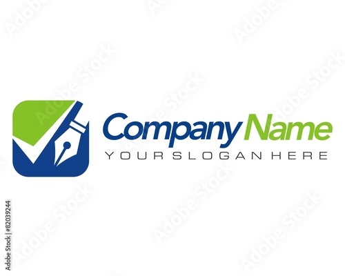 pen stationery logo image vector