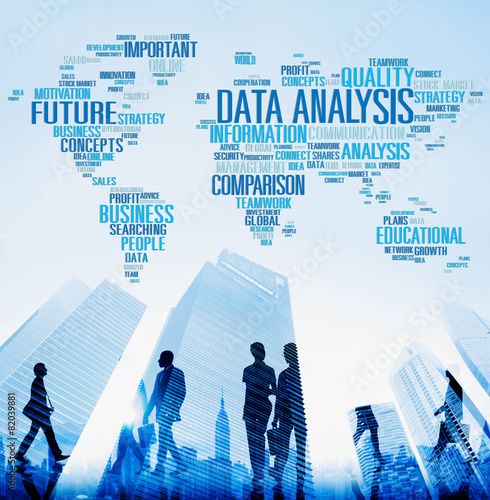 Data Analysis Analytics Comparison Information Concept photo