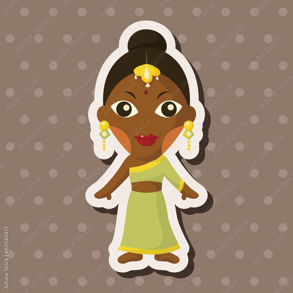 indian people theme elements indian people theme elements