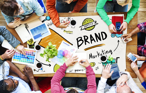 Brand Branding Marketing Commercial Name Concept photo