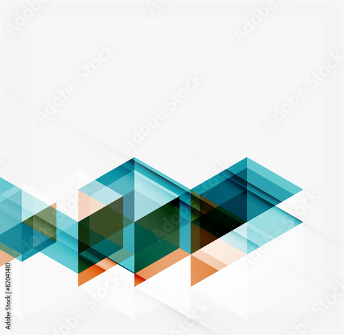 Abstract geometric background. Modern overlapping triangles