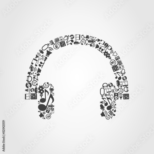 Earphone music photo