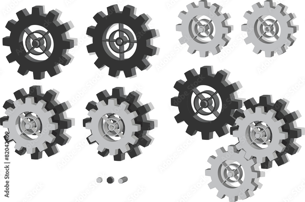 Set of gears Set of gears