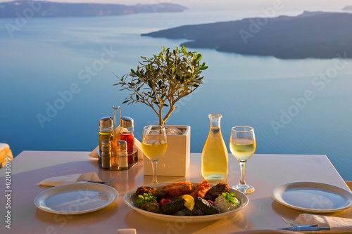 Table above sea for two