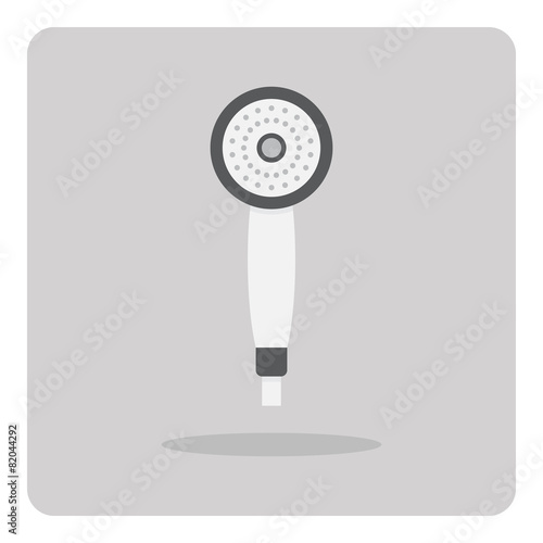Vector of flat icon, shower head on isolated background