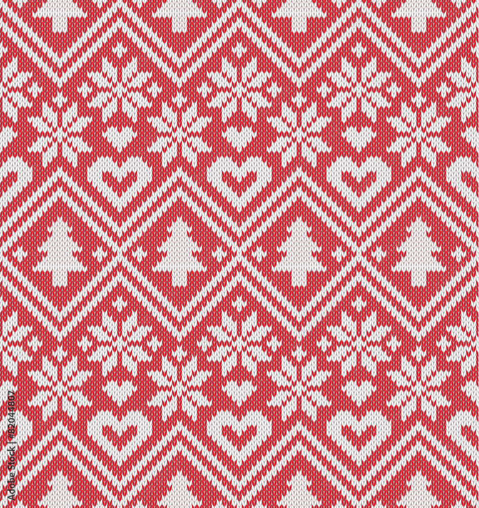 Knitted seamless pattern Knitted seamless pattern