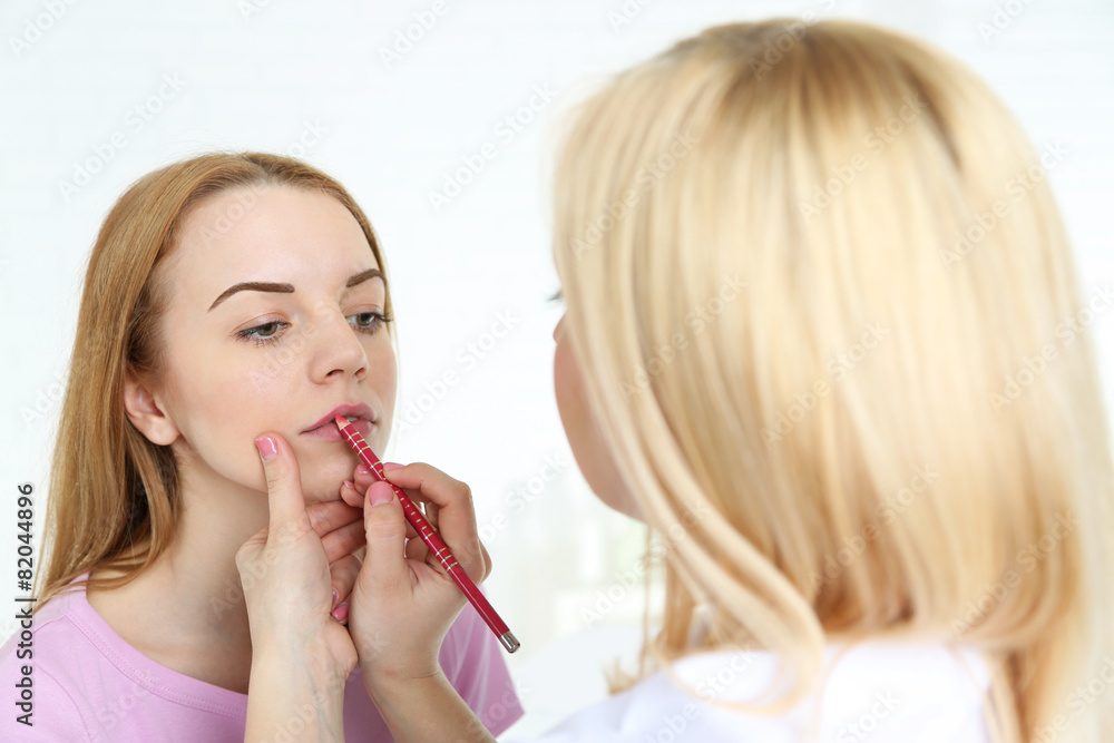 Permanent make-up (tattoo) at beauty salon Permanent make-up (tattoo) at beauty salon