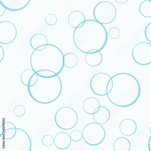 Seamless background of bubbles in water