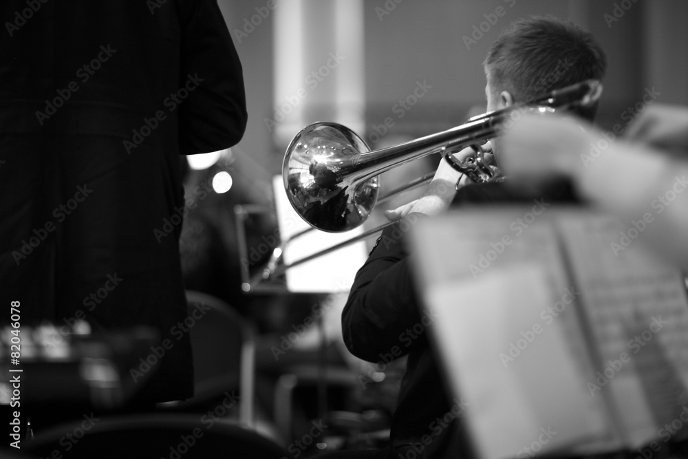 Obraz premium Details of Symphony Orchestra performance