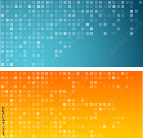 Squares technology banners.