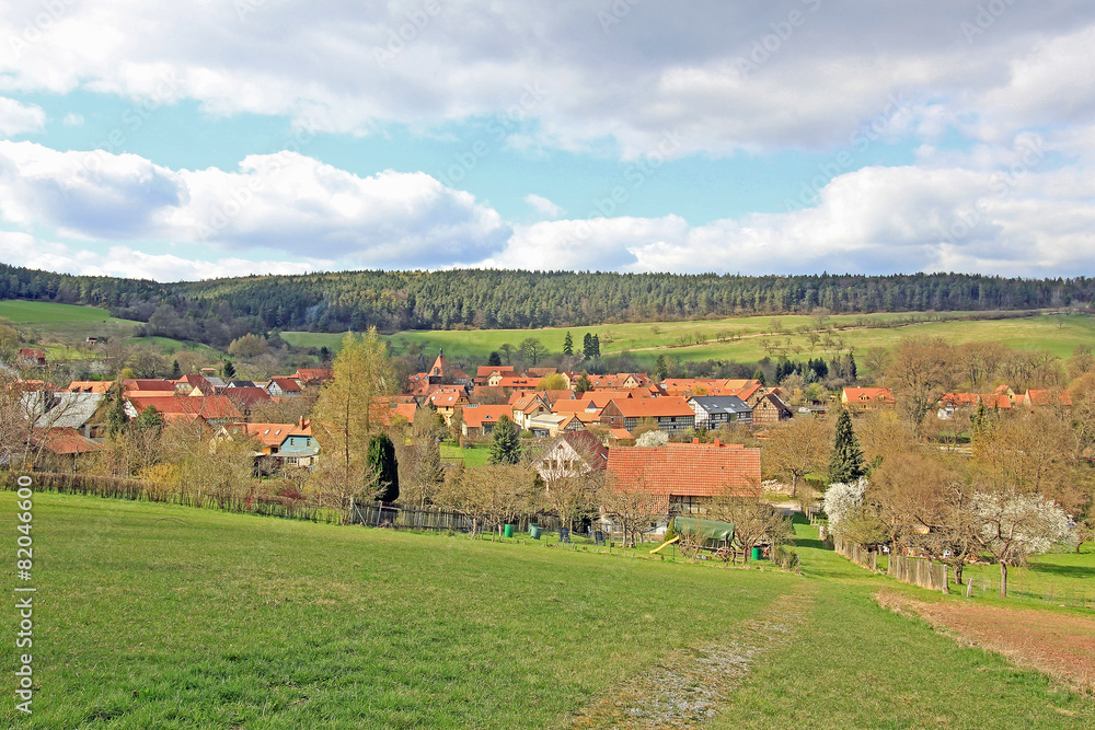 Traditionelles Dorf in Thüringen (Tiefengruben)